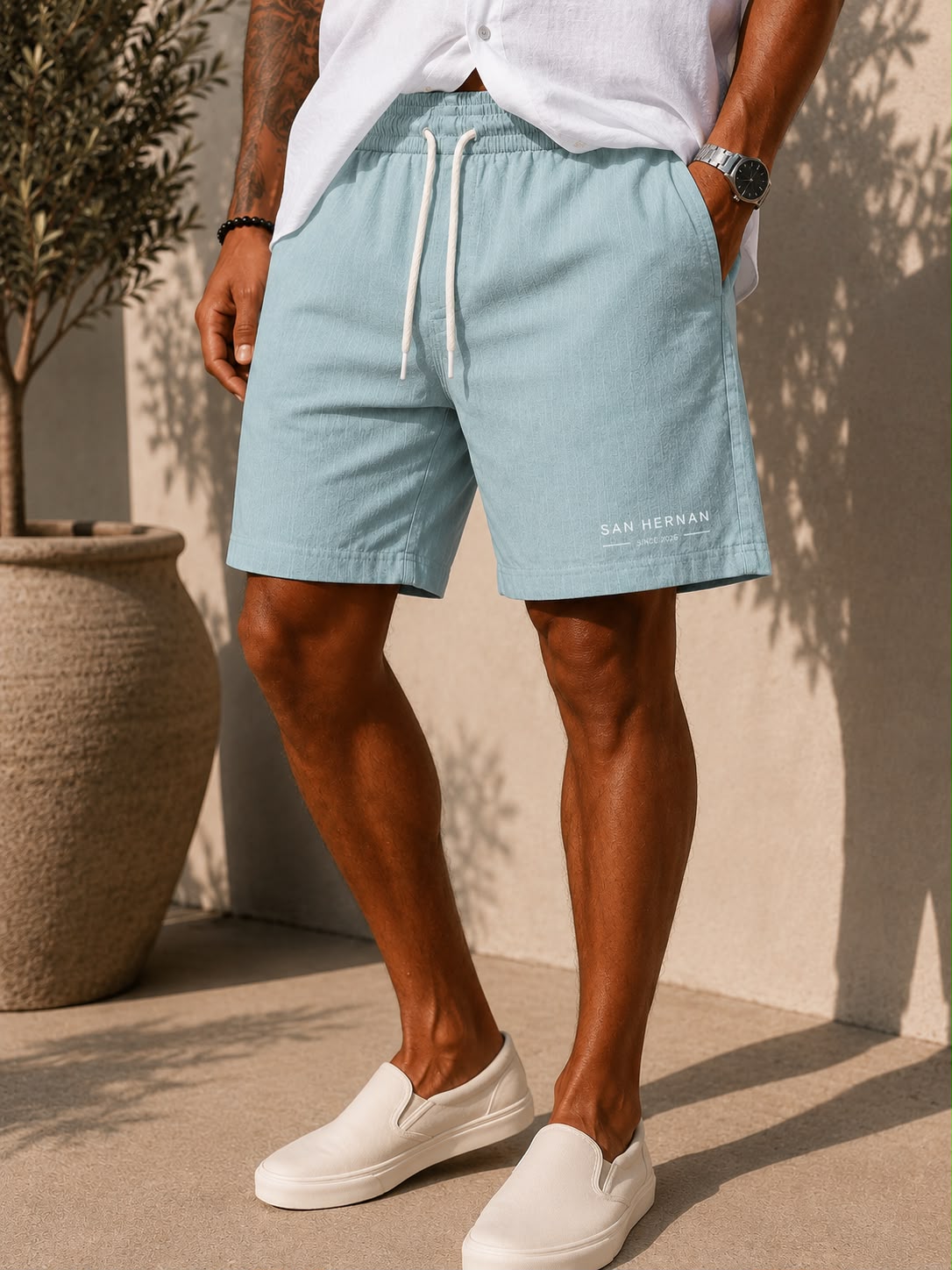 SHORT LINHO SAN HERNAN VERDE CLARO