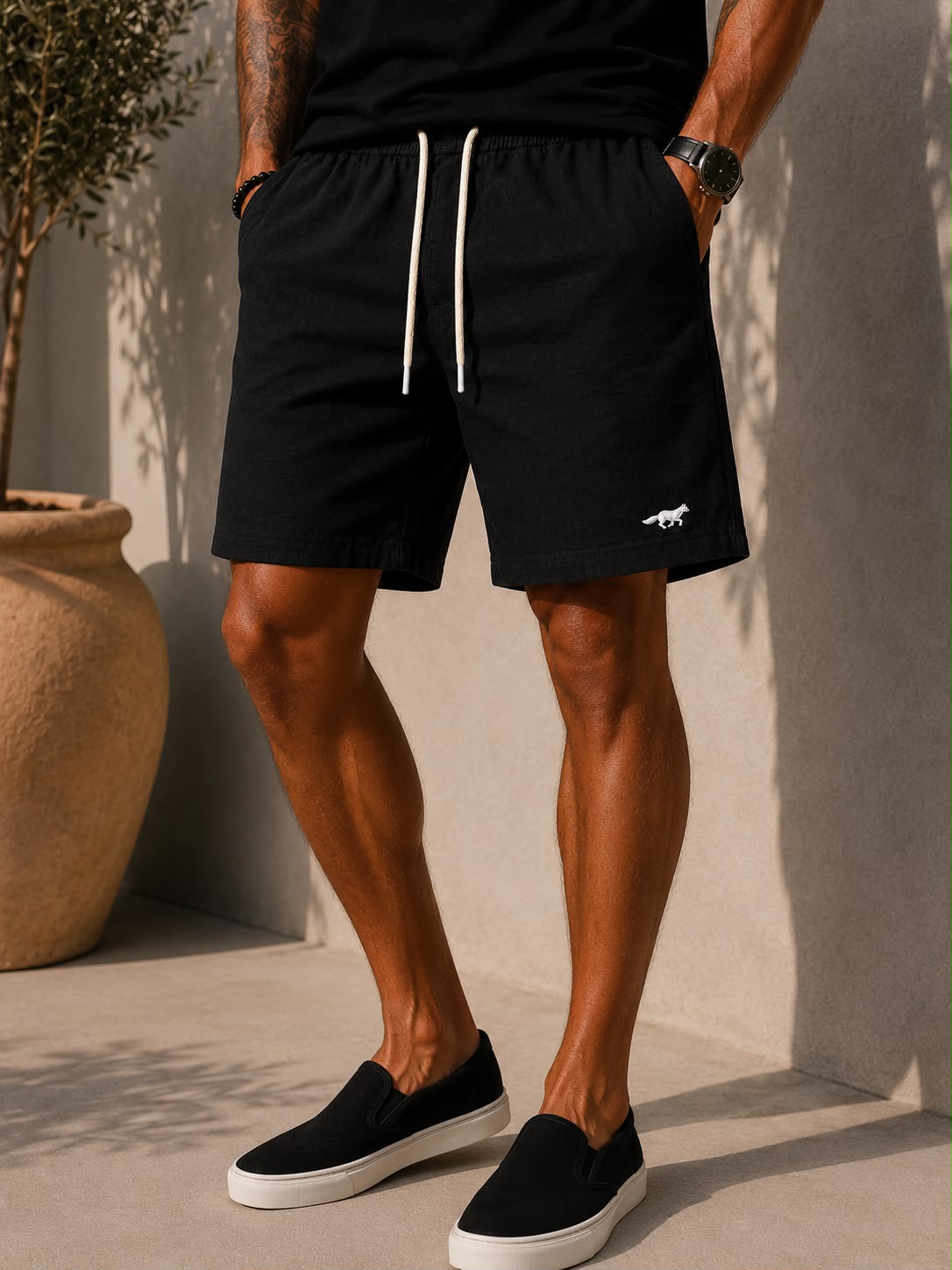 SHORT LINHO SAN HERNAN PRETO RAPOSA