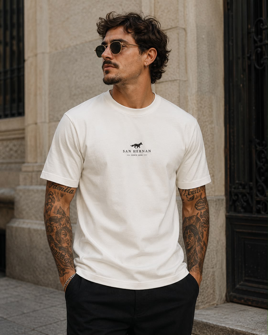 CAMISETA PREMIUM DISCRETO BRANCO SAN HERNAN