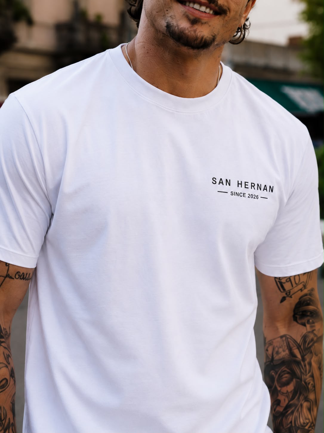CAMISETA PREMIUM BRANCA SAN HERNAN