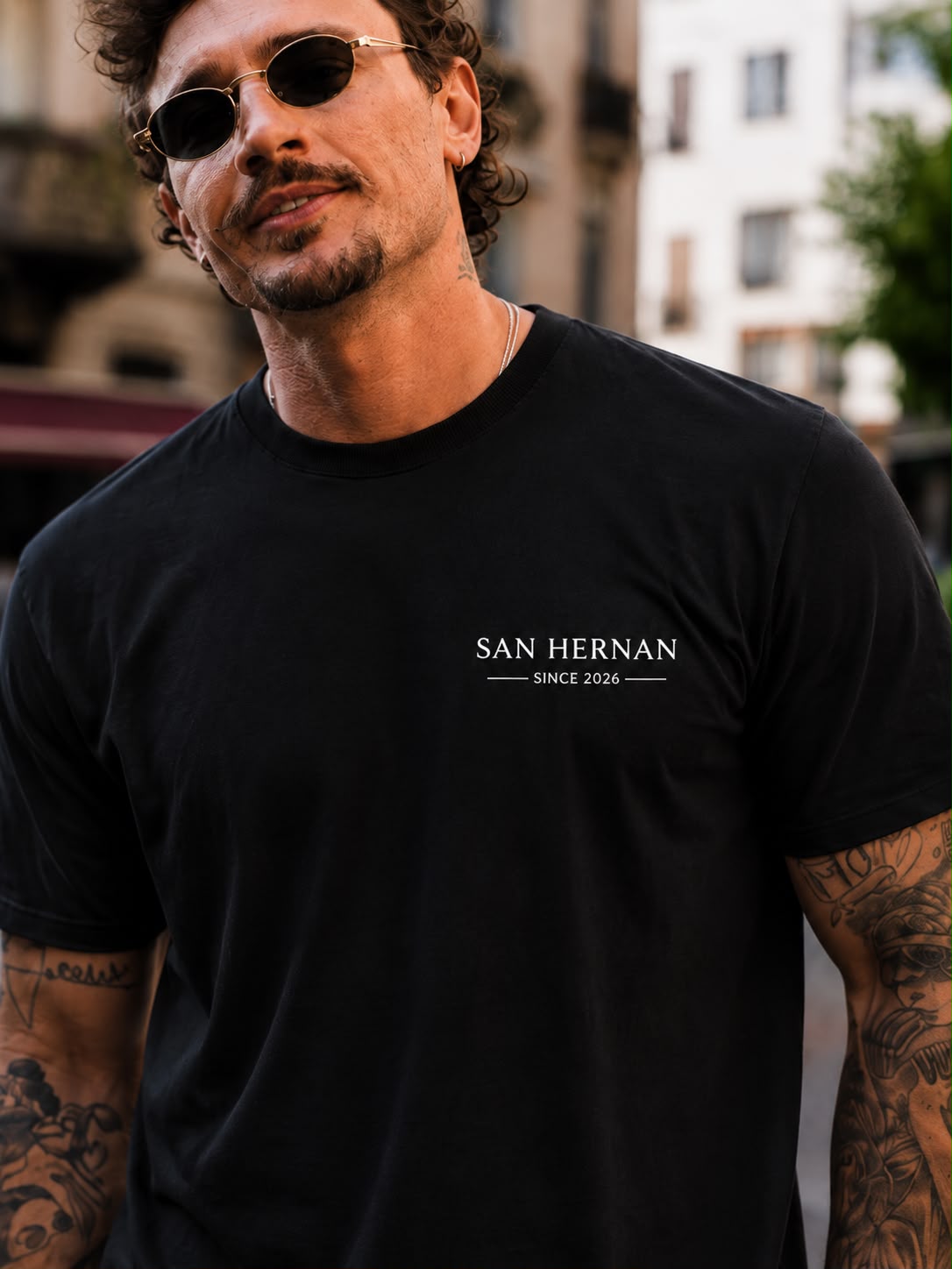 CAMISETA PREMIUM PRETA SAN HERNAN