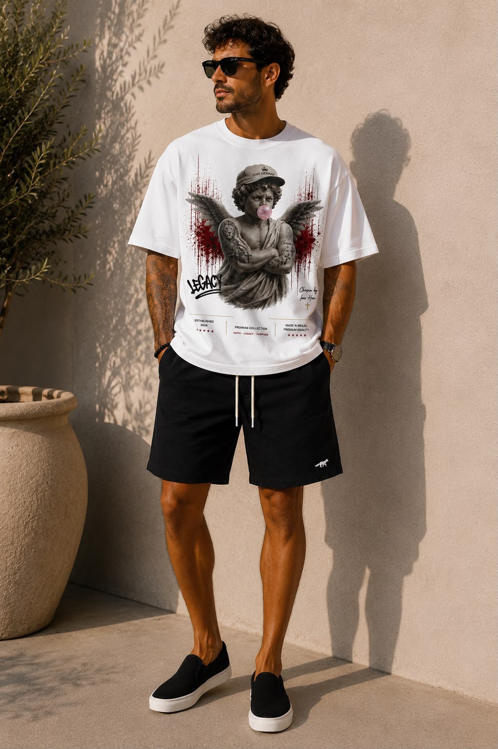SHORT LINHO SAN HERNAN PRETO RAPOSA