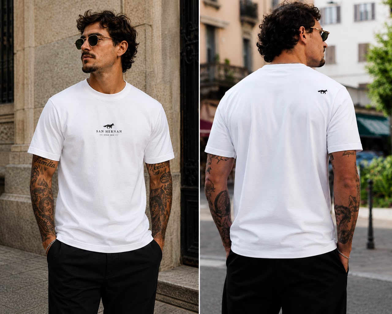 CAMISETA PREMIUM DISCRETO BRANCO SAN HERNAN