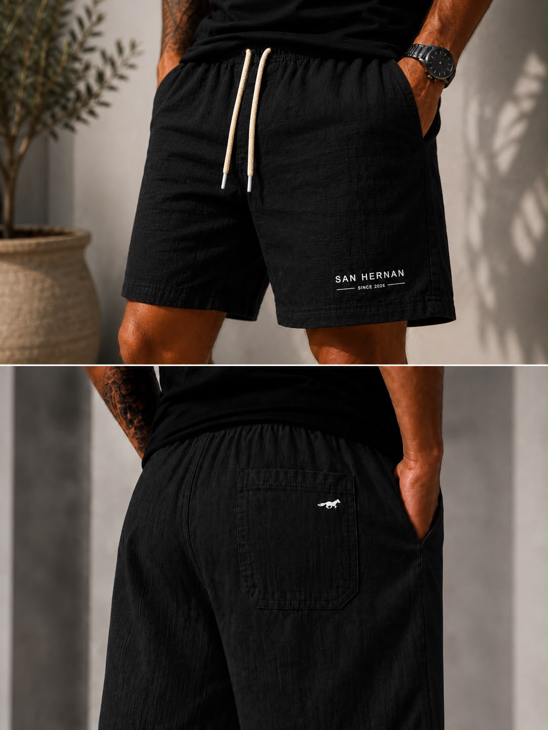 SHORT LINHO SAN HERNAN PRETO