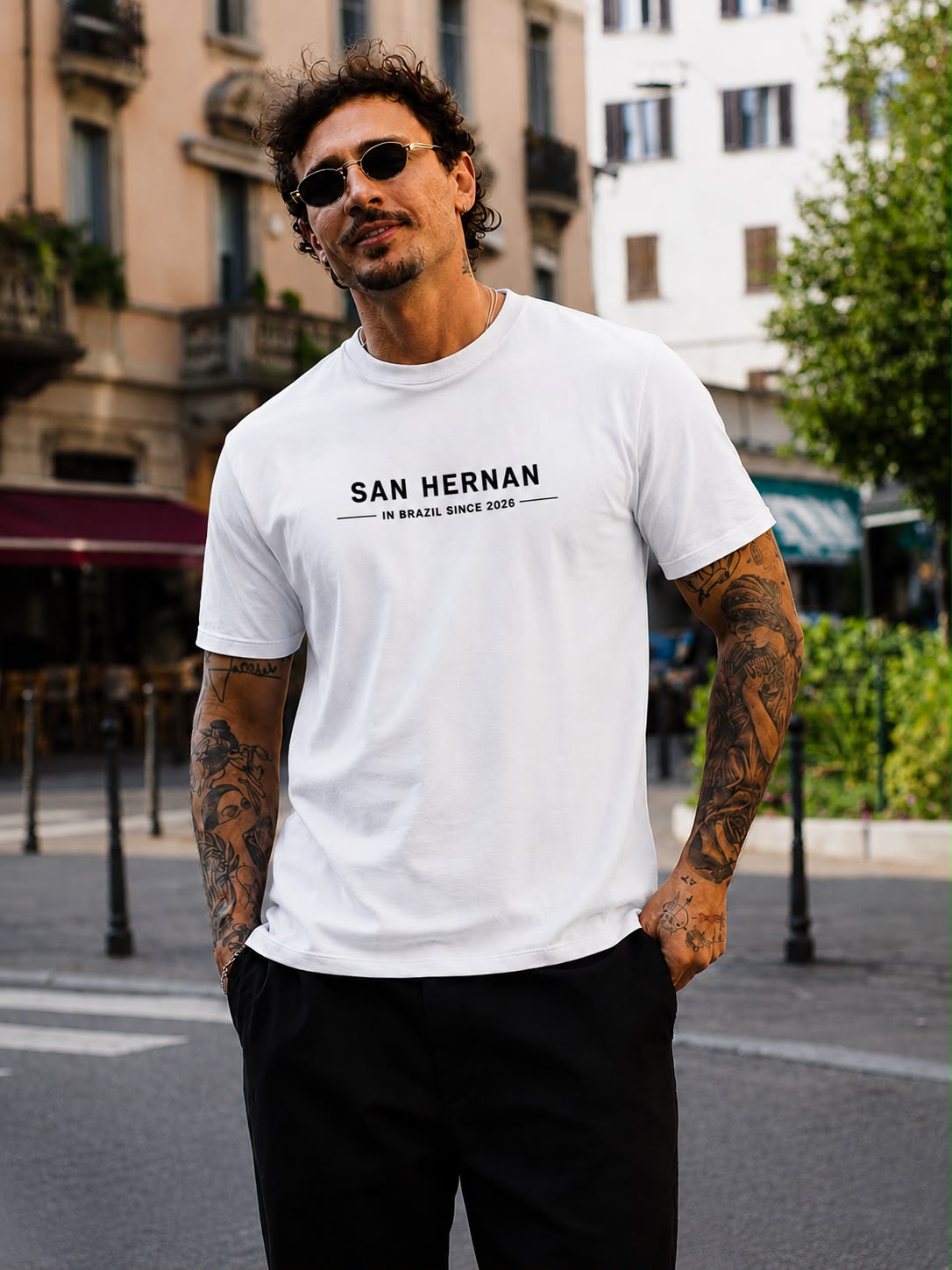 CAMISETA PREMIUM WHITE SAN HERNAN
