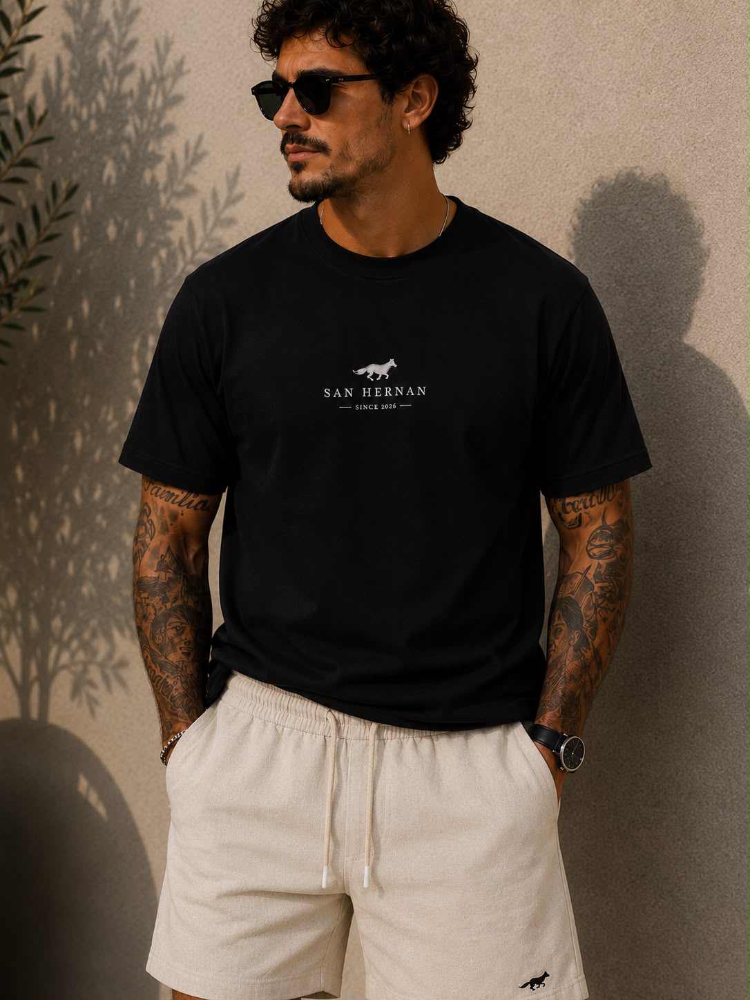 SHORT LINHO SAN HERNAN CRU RAPOSA