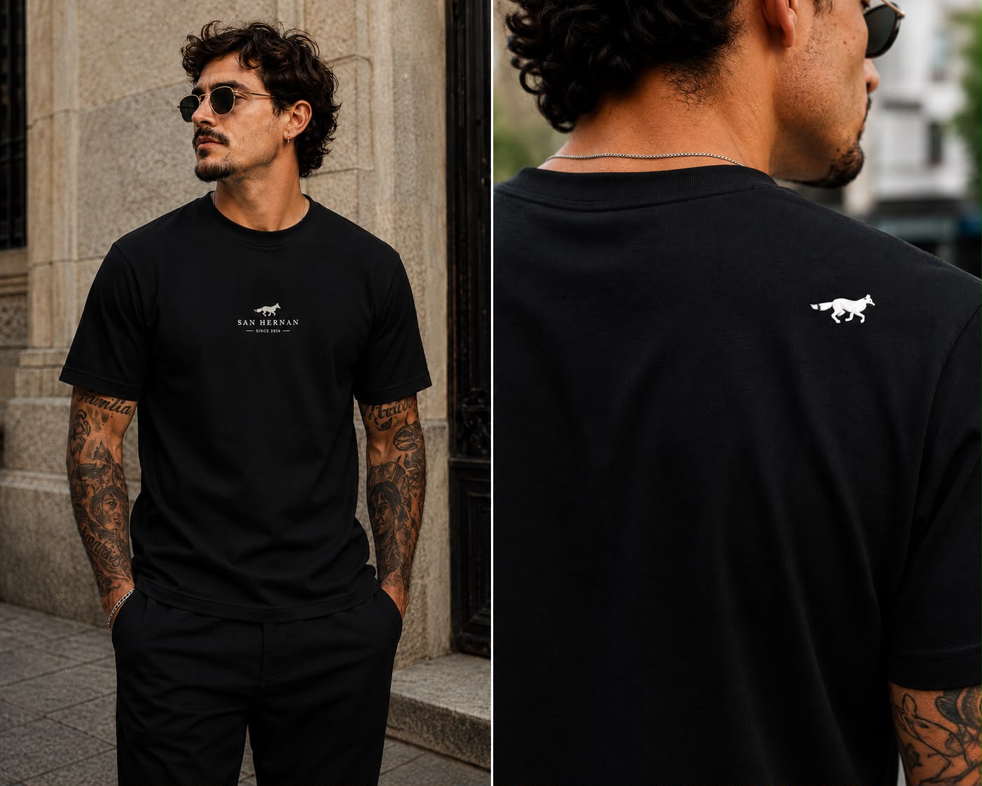 CAMISETA PREMIUM DISCRETO PRETO SAN HERNAN