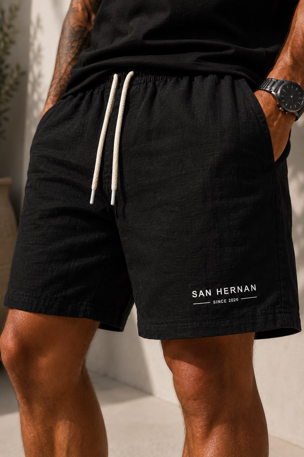 SHORT LINHO SAN HERNAN PRETO