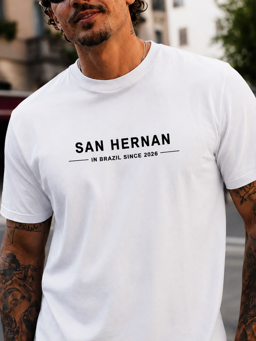 CAMISETA PREMIUM WHITE SAN HERNAN