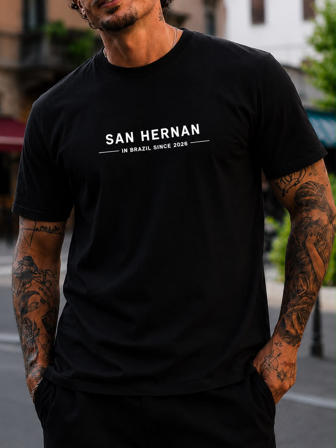 CAMISETA PREMIUM BLACK SAN HERNAN
