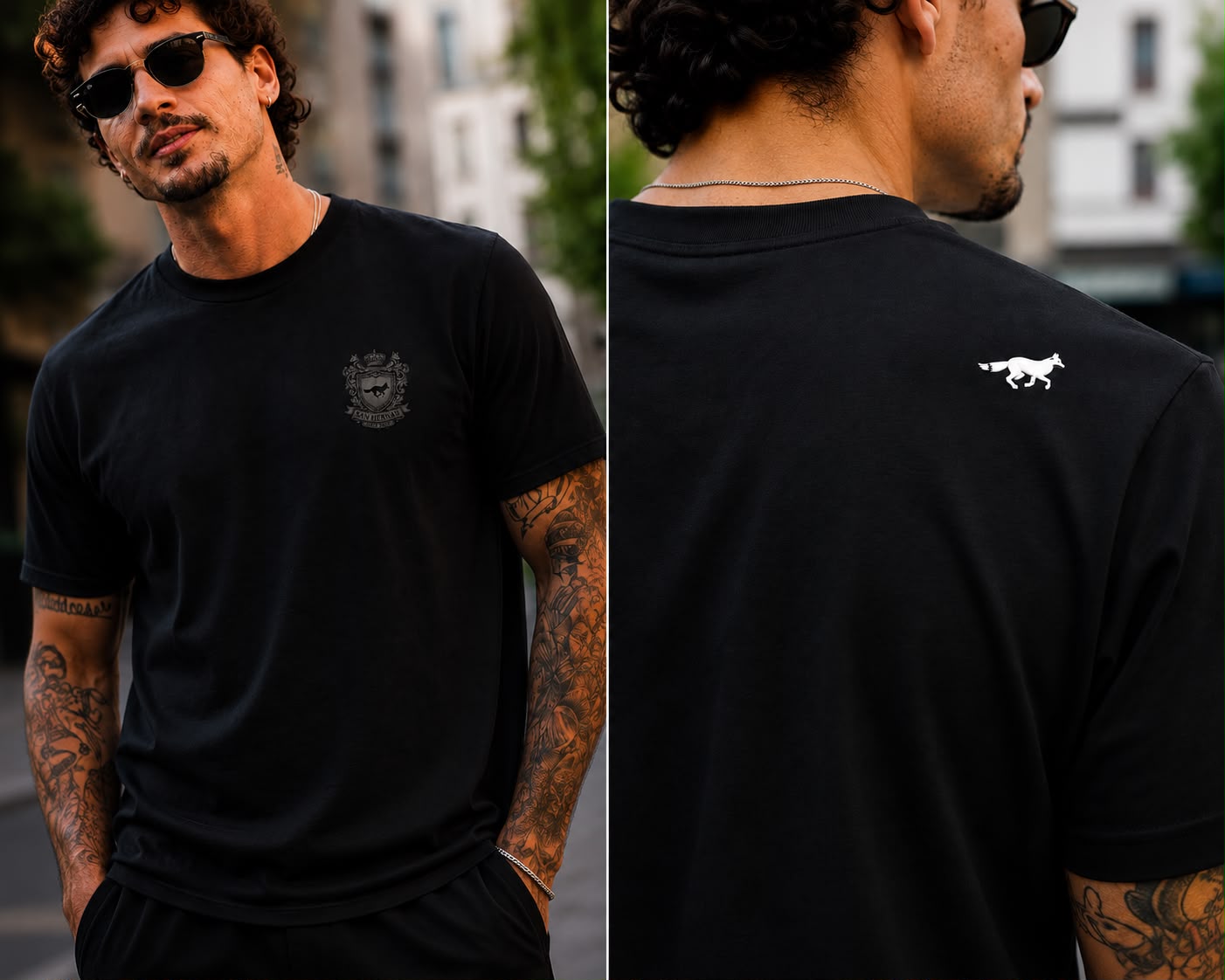 CAMISETA PREMIUM BRASÃO PRETO SAN HERNAN