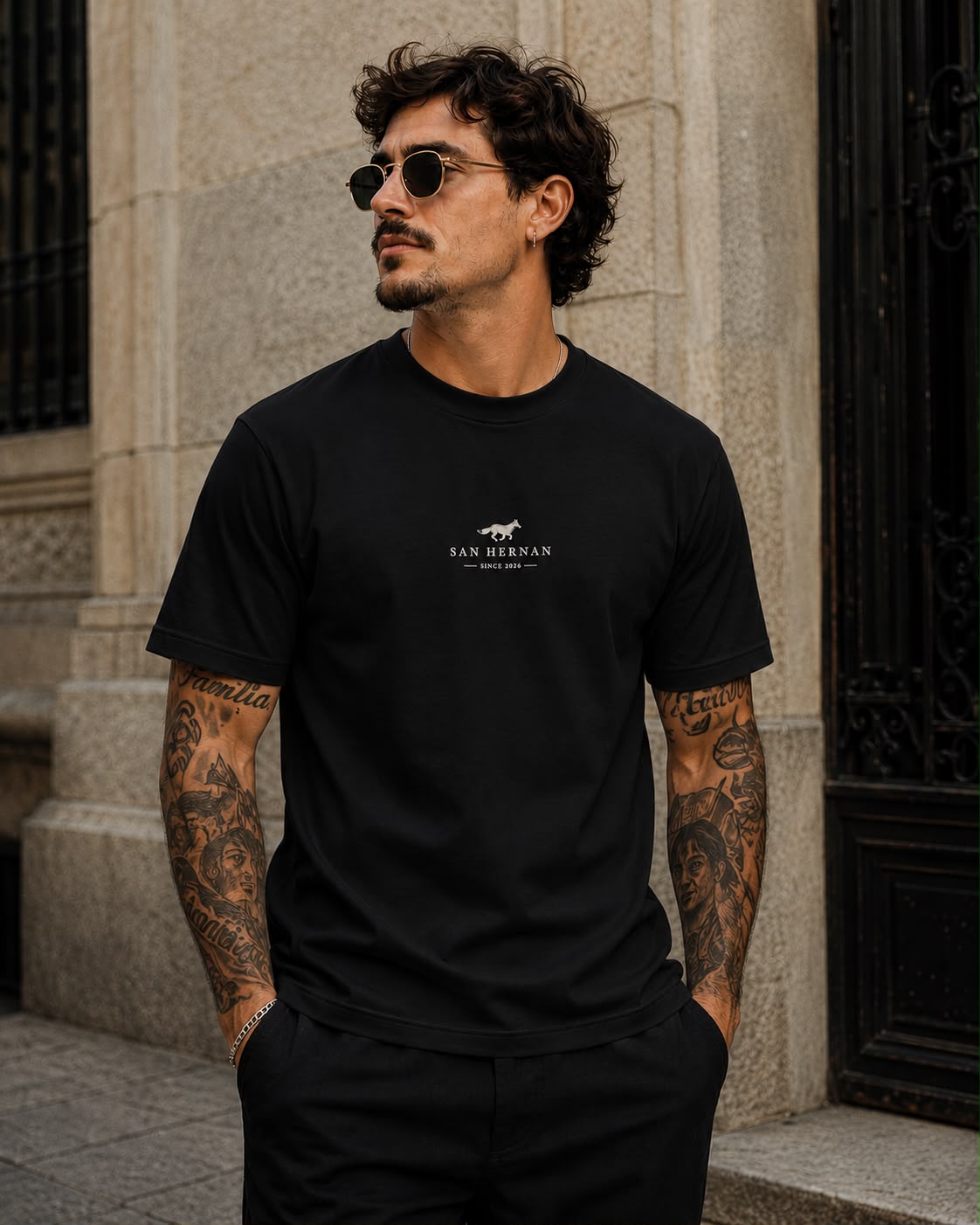 CAMISETA PREMIUM DISCRETO PRETO SAN HERNAN
